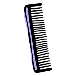 Hair comb duotone PNG Design