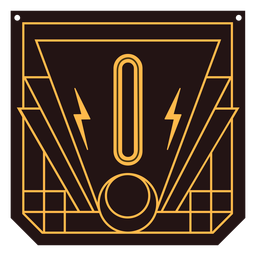 Carta o art deco banner Desenho PNG