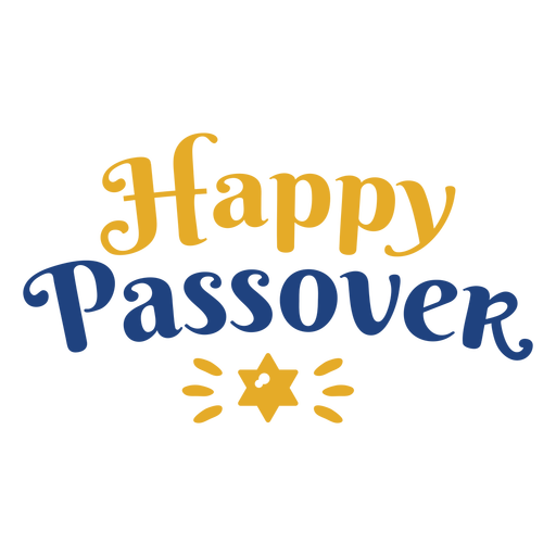 Lettering happy passover PNG Design