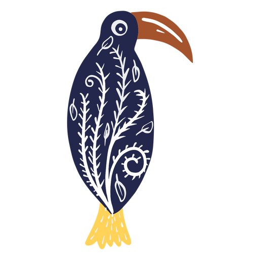 Long beak bird illustration PNG Design