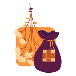 Magic cloth set PNG Design