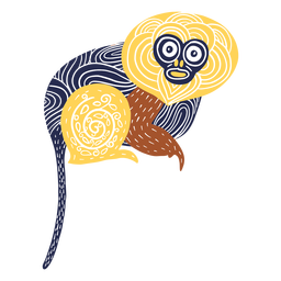 Monkey animal illustration PNG Design Transparent PNG