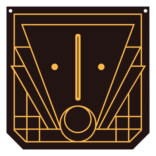 Banner art deco número 1 - Descargar PNG/SVG transparente
