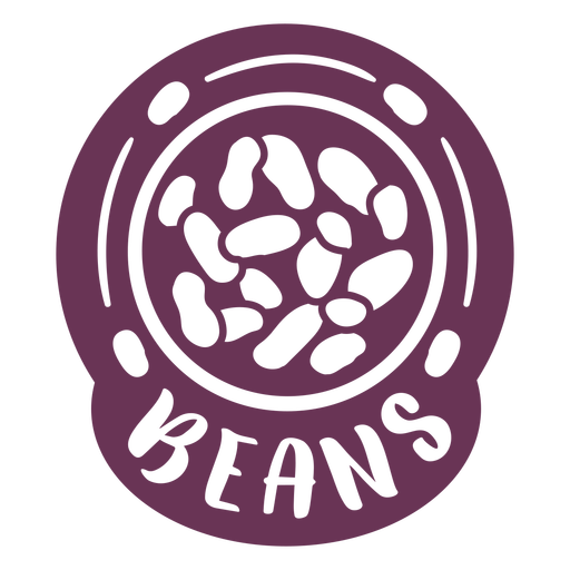 Pantry beans label PNG Design