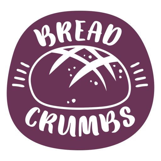 Pantry bread crumbs label PNG Design