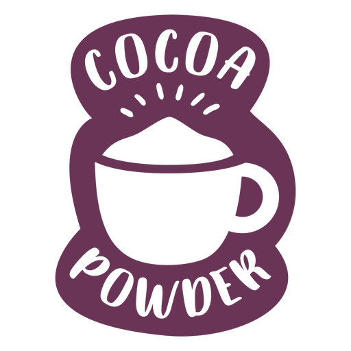 Etiqueta de cacao en polvo de despensa Diseño PNG