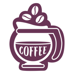 Rótulo de café despensa Desenho PNG
