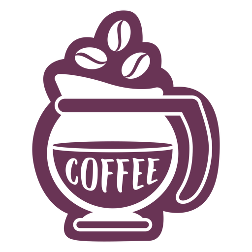 Pantry Kaffee Etikett PNG-Design