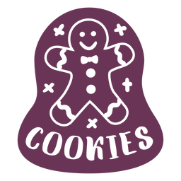 Etiqueta de galletas de despensa Diseño PNG
