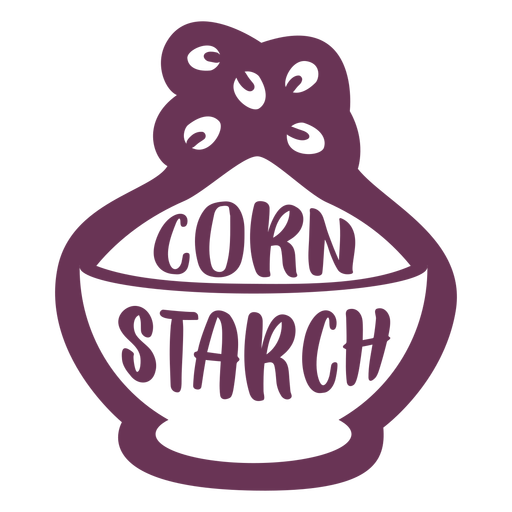 Pantry corn starch label PNG Design