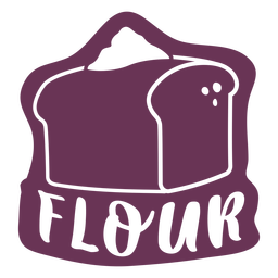 Rótulo de farinha de despensa Desenho PNG