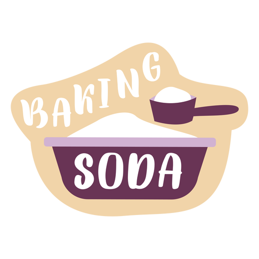 Pantry label baking soda colored