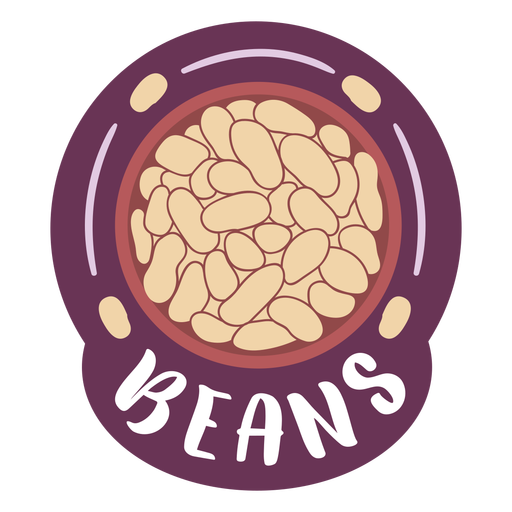 Pantry label beans PNG Design