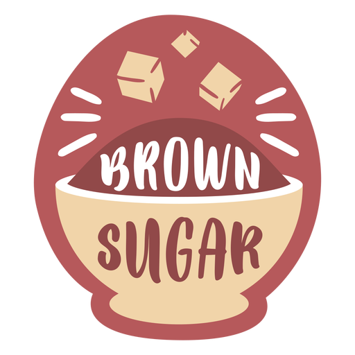 Pantry Label brauner Zucker PNG-Design