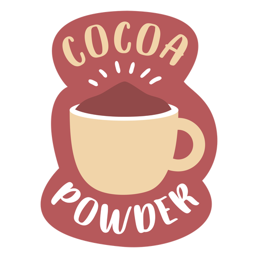 Pantry label cocoa powder PNG Design