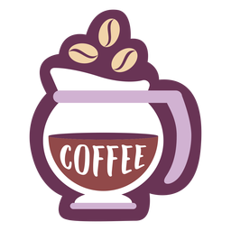 Pantry Label Kaffee PNG-Design