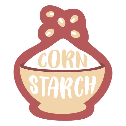 Pantry label corn starch PNG Design