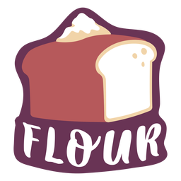 Pantry Label Mehl PNG-Design