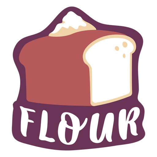 Pantry label flour PNG Design