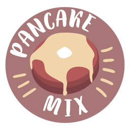Pantry Label Pfannkuchenmischung PNG-Design