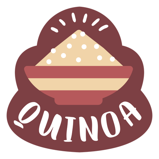 Quinoa etiqueta de despensa Diseño PNG