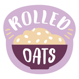 Pantry label rolled oats PNG Design