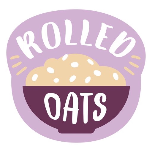 Pantry label rolled oats PNG Design