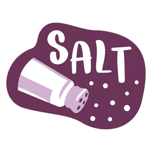 Pantry Label Salz PNG-Design