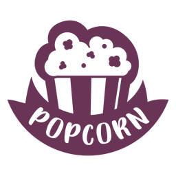 Etiqueta de palomitas de maíz de despensa Diseño PNG