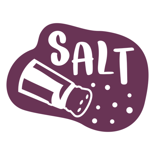 Etiqueta de sal de despensa Diseño PNG