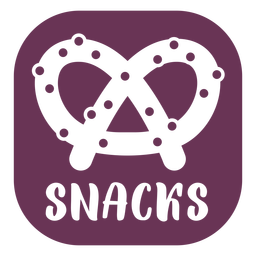 Etiqueta de aperitivos de despensa Diseño PNG