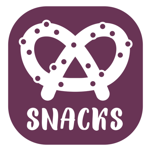 Pantry snacks label PNG Design