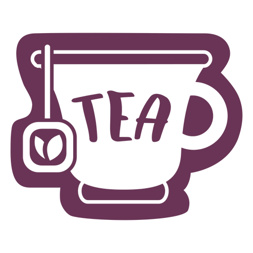 Pantry tea label PNG Design