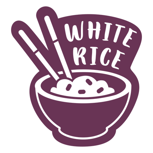 Pantry white rice label PNG Design