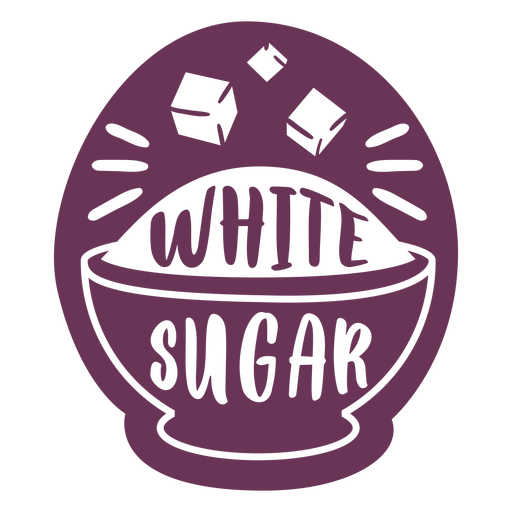 Pantry white sugar label PNG Design