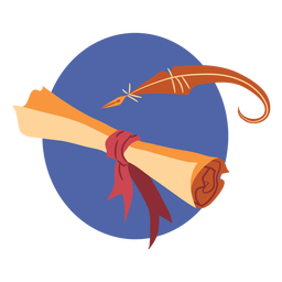Pacote com caneta de pena Desenho PNG