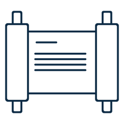 Trazo de icono de escritura de pergamino Diseño PNG