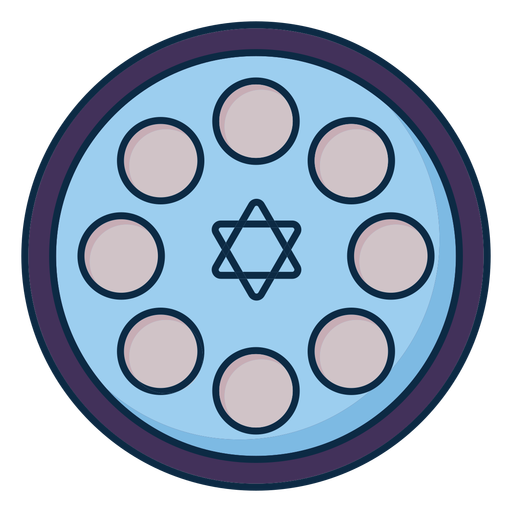 Passover david star icon