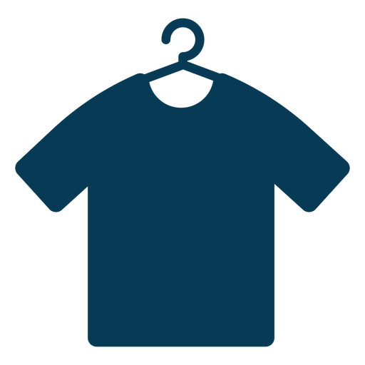 Camisa azul cabide Desenho PNG