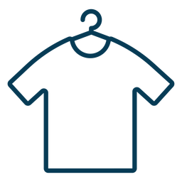 Shirt on hanger stroke PNG Design Transparent PNG
