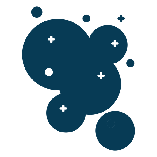 Seifenblasen blau PNG-Design