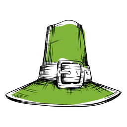 Chapéu do Dia de São Patrício verde Desenho PNG