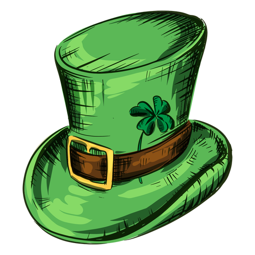 St Patricks Day Hat With Clover Leaf Transparent Png And Svg Vector File