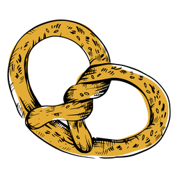 Wirbelnde Brezel gezogen PNG-Design