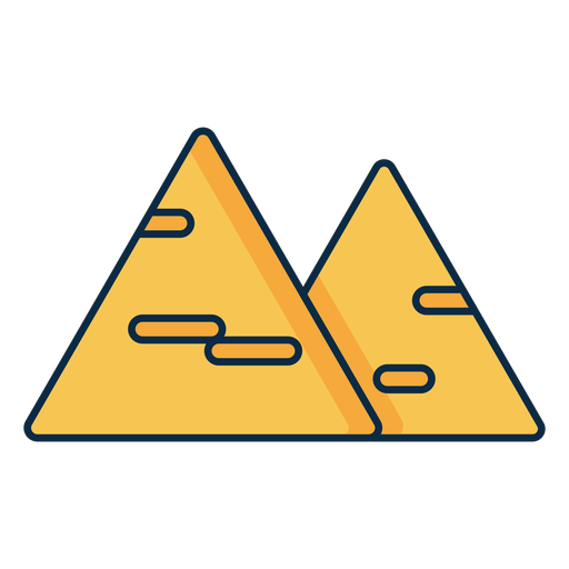 Two triangle cheese icon PNG Design