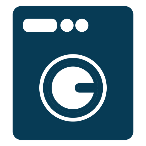 Washing machine laundry blue PNG Design