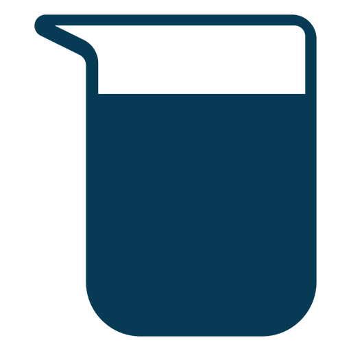Agua en recipiente azul Diseño PNG