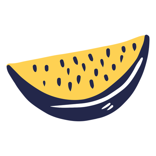 Wassermelone mit Samen PNG-Design