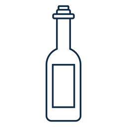Wine bottle icon stroke PNG Design Transparent PNG