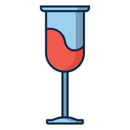Icono de copa de vino Diseño PNG